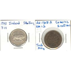 Comoros 5 Cent AH1308 Ireland 5 sch