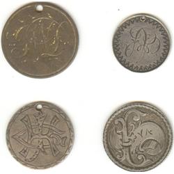 Lot of 4 Love Tokens all different