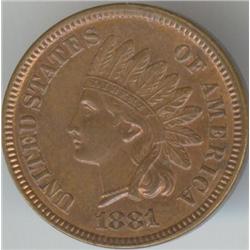 USA 1881 1¢ Obv. Lettering Doubled