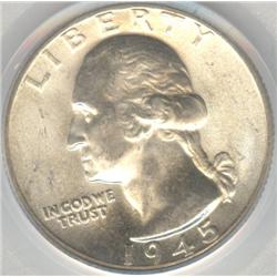 USA 1945-D 25¢ PCGS MS-65