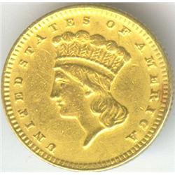 USA Gold $1.00 Coin 1889 VF