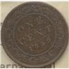 Image 2 : 1 Large Cent 1859 9/8 ICCS VF-30
