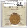 Image 1 : 1 Large Cent 1919 ICCS MS-63 Red
