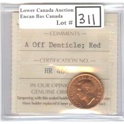 1 Cent 1949 A Off Dent ICCS MS-64 R