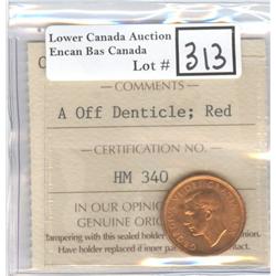 1 Cent 1949 A Off Dent ICCS MS-64 R