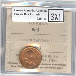 1 Cent 1952 ICCS MS-64 Red
