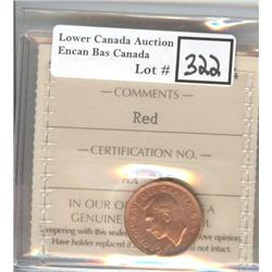 1 Cent 1952 ICCS MS-64 Red