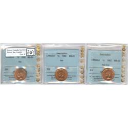 1962 2 x 1 ¢ & 1950 1 ¢ CCCS