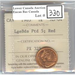 1965 1 ¢ ICCS MS-64 LgeBds Ptd 5
