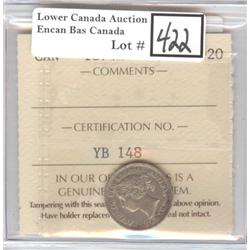 1874 H 10 ¢ ICCS VF-20