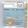 Image 1 : 10 Cents 1905 CCCS VF-30