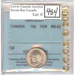 1938 10 ¢, CCCS MS-62