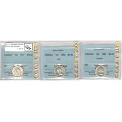 1941, 1953, 1963 10 ¢ CCCS