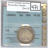 Image 1 : 1858 20 ¢, CCCS VF-30