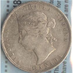 25 Cents 1872H CCCS VF-20 O1