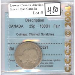 25 Cents 1880H CCCS Fair W0