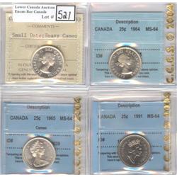 1953, 1964, 1965, 1991 25 ¢