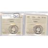 Image 1 : 2 x 25 Cents 1964 ICCS MS-64 Cameo