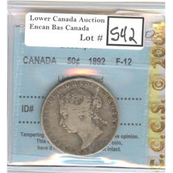 50 Cents 1892 CCCS F-12 O4