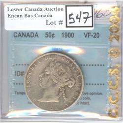 50 Cents 1900 CCCS VF-20