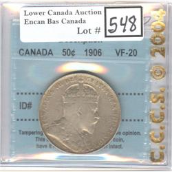 50 Cents 1906 CCCS VF-20