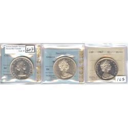 1964, 1965, 1967 $1 ICCS & CCCS