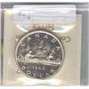 Image 2 : 1 Silver Dollar 1966 ICCS PL-64 HC