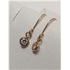 Image 3 : 10K Yellow Gold Diamond Earrings (~weight 0.2g), Suggested Retail Value $100