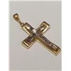 Image 2 : Gold plated Silver Cross Pendant (~weight 2.2g)