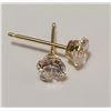 Image 2 : 10K White Gold Cubic Zirconia Earrings (~weight 0.3g), Suggested Retail Value $100