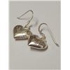 Image 2 : Silver Heart Earrings (~weight 2g)