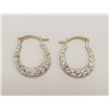 Image 1 : 10K Yellow Gold Cubic Zirconia Earrings (~weight 0.6g), Suggested Retail Value $100
