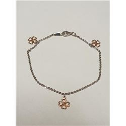 Silver Bracelet (~length 7inches) (~weight 1.8g)