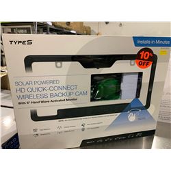 TypeS Solar Powered HD Quick-Connect Wireless Backup Cam