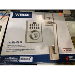 Weiser Smartcode Electronic Deadbolt -untested, sold as is