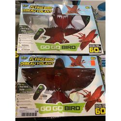 Zing Go Go Bird Remote Control Flying Bird Lot of 2
