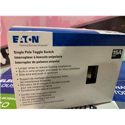 Eaton Single Pole Toggle Switch 15A