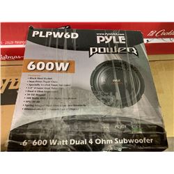 Pyle Power 6" 600 Watt Dual 4 Ohm Subwoofer