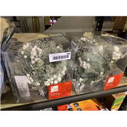 Home Accents Holiday 8" Ornament Lot of 2