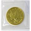 Image 2 : 1/4 Oz. Canada .9999 Gold 1989 Maple Leaf Coin