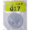 Image 1 : 1 Oz .9999 Fine Silver 2012 Canada Maple Leaf Coin