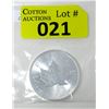 Image 1 : 1 Oz .9999 Fine Silver 2016 Canada Maple Leaf Coin