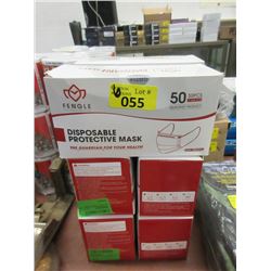 6 Boxes of 50 Disposable Protective Masks