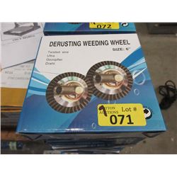 7 New 6" Derusting Weeding Wheels