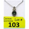Image 1 : Mystic Topaz & Diamond Sterling Silver Pendant