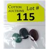 Image 1 : 38 CTW Ruby, Sapphire & Emerald Gemstones
