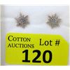Image 1 : New .925 Sterling Silver Diamond Earrings