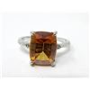 Image 1 : Sterling Silver Azotic Topaz & Diamond Ring