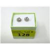 Image 2 : New White Topaz & Diamond Stud Earrings