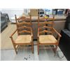 Image 1 : Pair of Maple Ladder Back Side Chairs